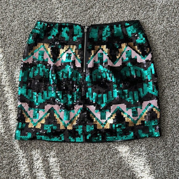 H&M | Sequin Party Short Skirt | Size 4 - Picture 3 of 4